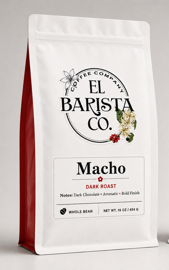 El Barista Co. Macho Coffee Bag, 16 oz